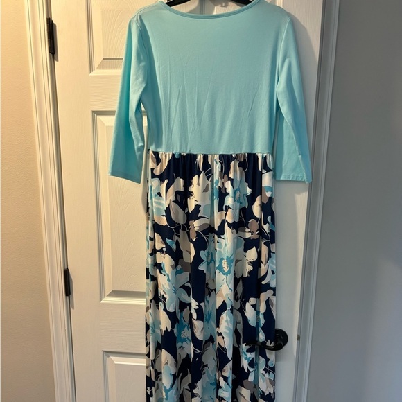 Floral long women’s maxi dress size large - Picture 7 of 7